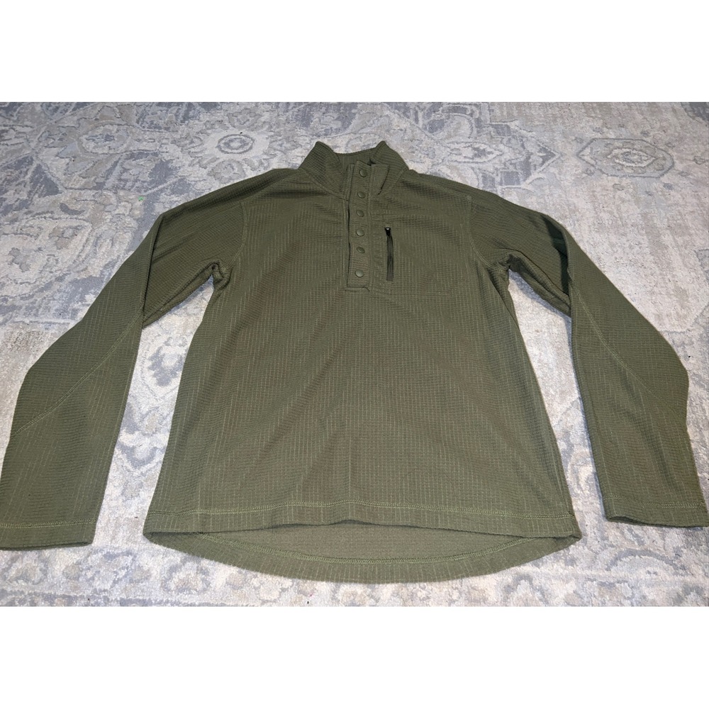 Royal Robbins fleece 1/4 green Size Small jacket Pullover mens Army Green‎